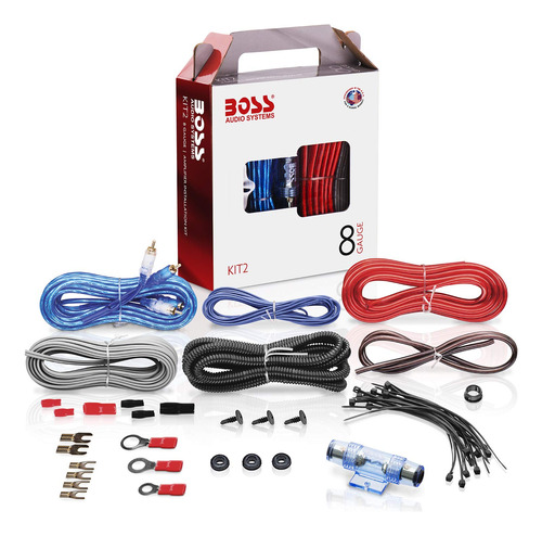 Boss Audio Kit2 amplificador De Calibre 8 kit De Instalac.