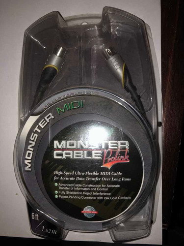 Cable Midi Marca Monster 1.82m 24k