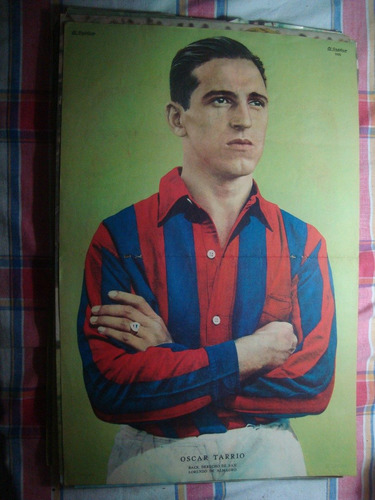 Poster Antiguo Oscar Tarrio San Lorenzo El Grafico 1935