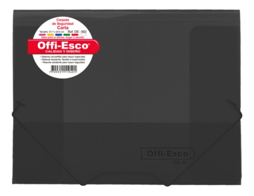 Carpeta Offi-esco Seguridad Carta Oe-802 X5 Und