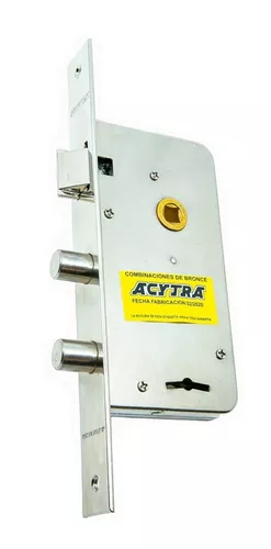 Cerradura Seguridad Puerta Exterior Doble Perno Acytra 121