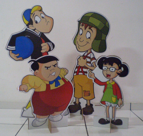 4 Display De Chão Turma Do Chaves Decoração Festa Mdf