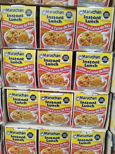 Pack Sopa Maruchan 12 Piezas Sabor Carne De Res De 64 Grs. C