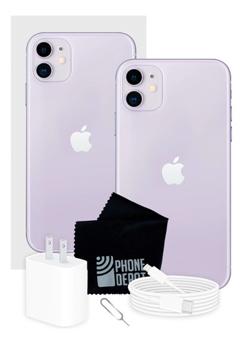 Apple iPhone 11 64 Gb Morado Con Caja Original + Protector  (Reacondicionado)