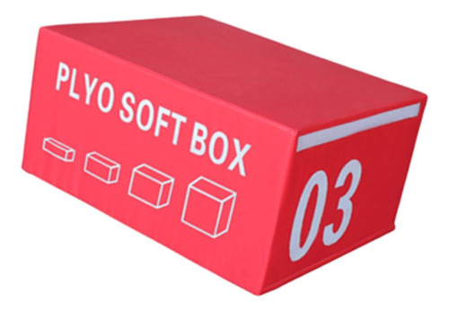 Caja De Salto Pliométrica Multifuncional De Rojo 45cm Alto