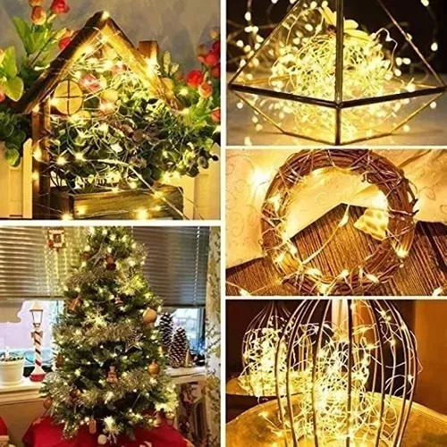 6 Pcs De Luces Decorativas 10m Navidad Led Tira 5v Usb