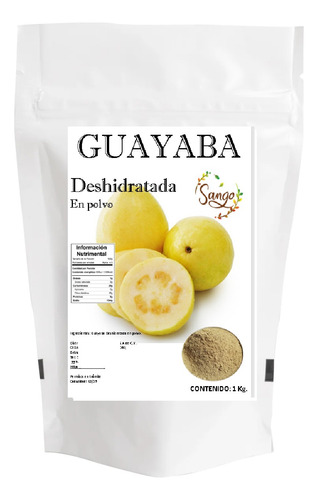1 Kg Guayaba En Polvo Deshidratada Extra Fina Pura Natural