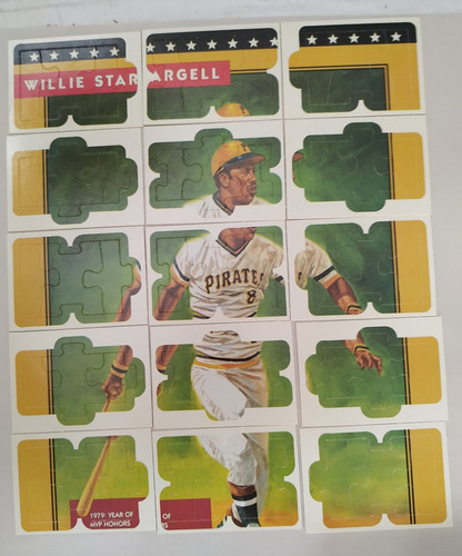 Cartas Basebal De Coleccion Puzzle Willie Stargel Vintage