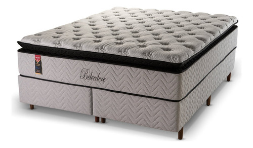 Cama Box King Molas Ensacadas Com Base Sommier Ccwt