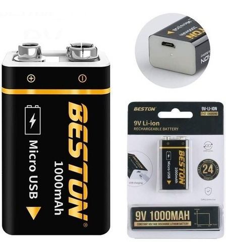 Bateria Recargable 9v Beston