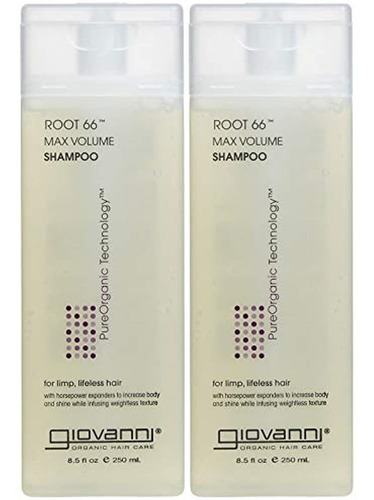 Giovanni Root 66 Max Volume Shampoo - 8.5 Oz - 2 Unidades