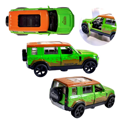 Brinquedo Miniatura Carrinho De Metal Com Dinossauro Coleção