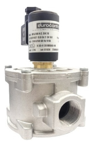 Válvula Solenoide Para Gas 3/4  Rearme Manual