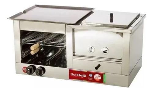 Tostador Carlitos Plancha Y Panchera Acero Inox Sol Real