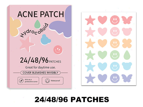 96 Parches Anti Acne Espinillas Granos Face Patch Tipo De Piel Todo Tipo De Piel
