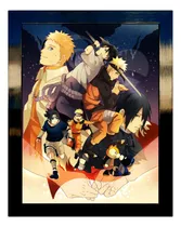 Comprar Quadro Decorativo Anime Naruto Sasuke E Naruto Todas Versões