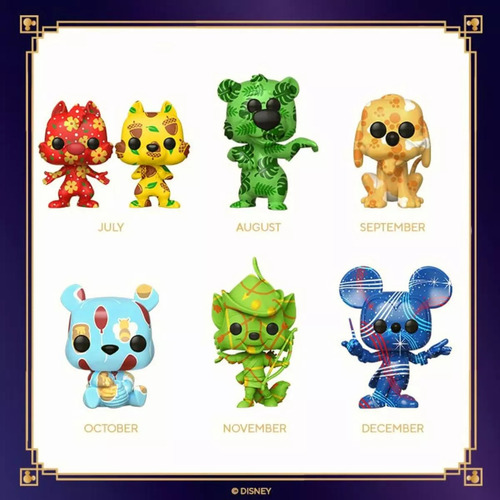 Set 13 Funko Artist Series: Disney Treasures From The Vault (Usado)