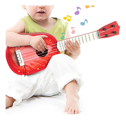 Toy De Ukelele Guitarra Color Al Azar Para Mejorar El