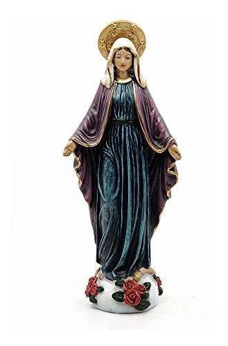 Hora Comoda 9  Religiosa Virgen Generosa Estatua De Maria,