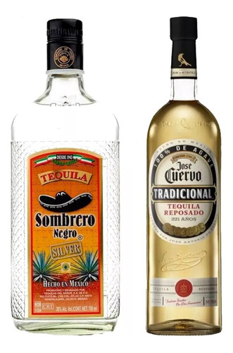 Tequila Sombrero Negro Gold Oro + Jose Cuervo Tradicional