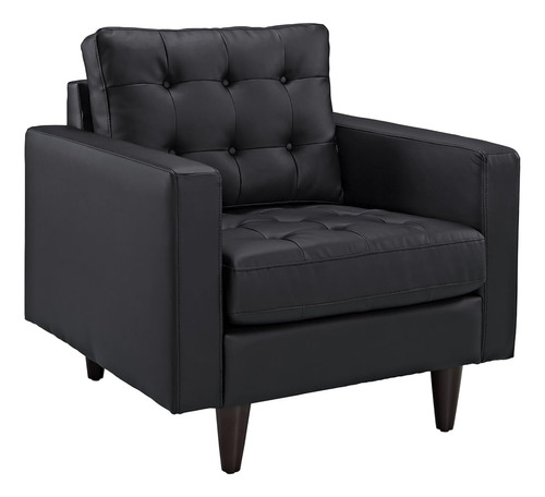 Modway Empress Mid-century Modern Uptapstered Leather Accent