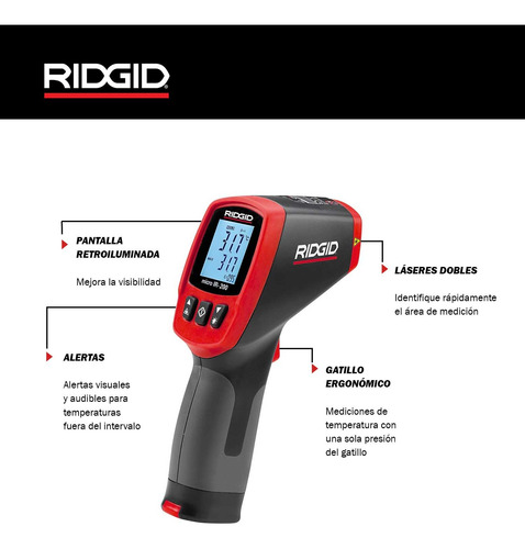 Termómetro Infrarrojo Micro Ir-200 Ridgid Sin Contacto