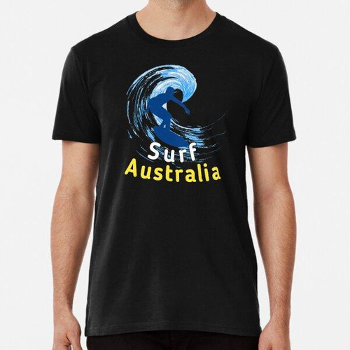 Remera Australia Pegatinas De Surf Algodon Premium