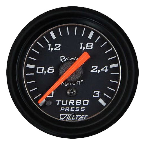 Relógio Manômetro De Pressão Turbo 3bar Universal Willtec