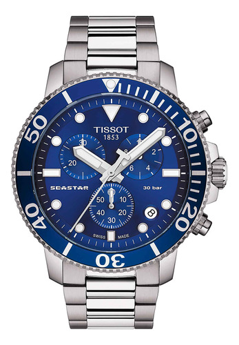 Reloj Tissot Seastar 1000 Chronograph Acero Azul