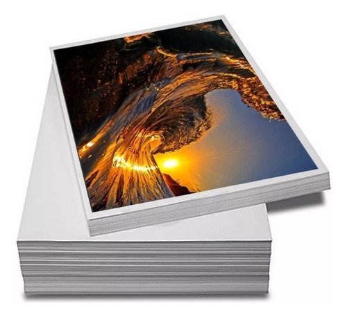 Papel Fotográfico A3 Glossy 135g 300 Folhas Premium Cor Branco