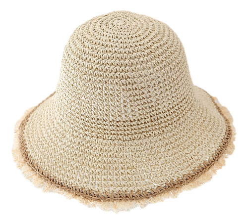 Sombrero De Tejido De Paja, Gorro De Verano Para El Sol, Som