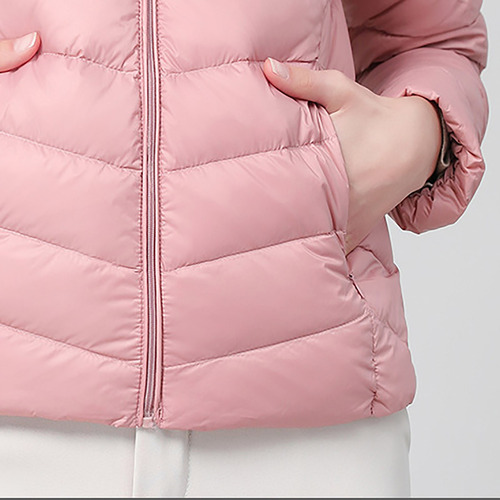 Chaqueta Moderna Para Mujer Con Cuello Alto Y Cremallera Par