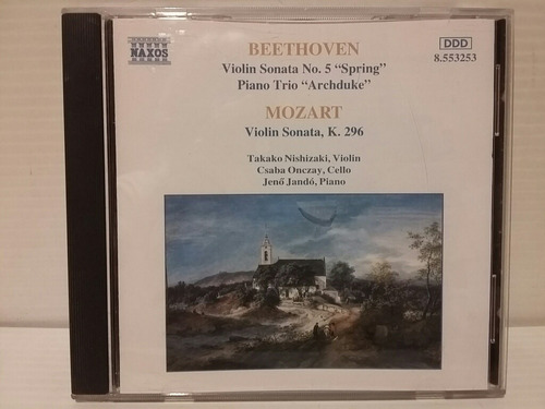 Beethoven, Mozart. Violín Sonatas.  Piano Trío. Cd.