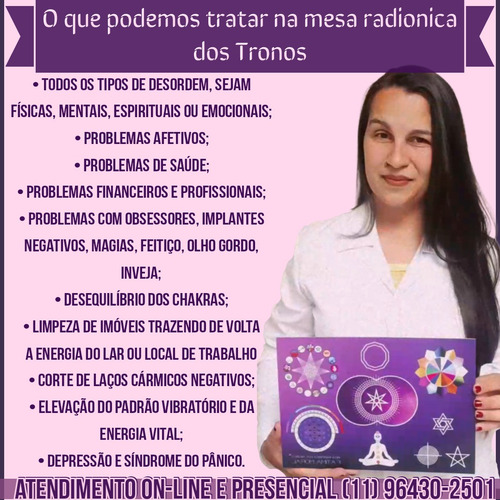 Imagem 1 de 5 de Atendimento Com A Mesa Radiônica Dos Tronos
