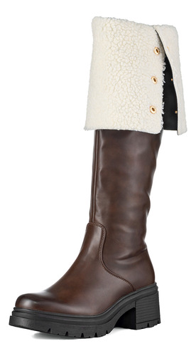 Botas Largas Mujer De Moda Comodo Tacon Grueso Weide Czy615