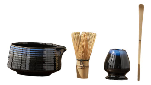 4 Piezas Regalos De Portavasos Matcha Set Con Azul Oscuro