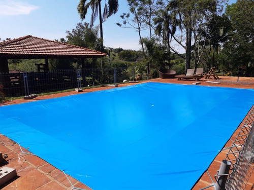 Capa Com Dreno Para Piscina Proteção 7x4m - Incluso
