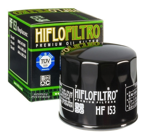 Filtro De Aceite Premium Hf 153 Hiflo 848 1098 1198 Ducati