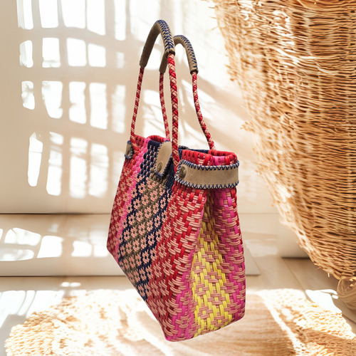 Bolso Para Mujer Tejido A Mano Tote Bag Bolsa Para Playa