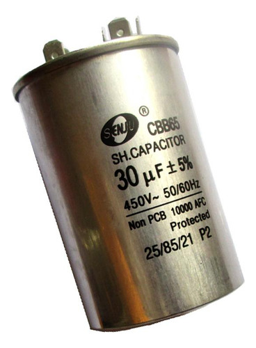 Condensador 450v Volt 30uf Round Run Del Motor