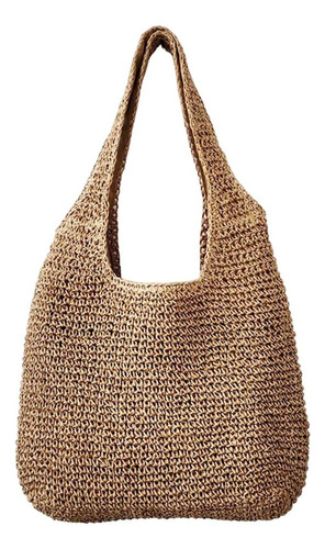 Bolso De Mano Tejido De Paja Para Mujer Bolsos De Hombro Con