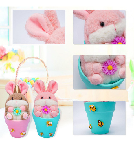 Conejo Decoraciones Para El Día De Pascua Juguetes De Rosa