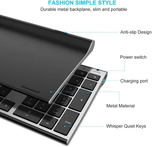 Vssoplor Gris Combo Teclado + Mouse Inalambrico