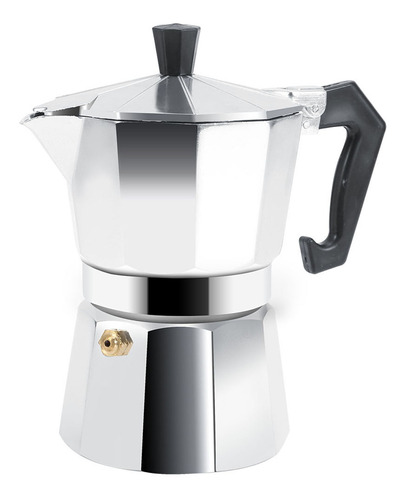 Duokon 30 ml 1 Taza de Aluminio Tipo Italiano Moka Pot Cafetera para café expreso Estufa para Uso en el hogar en una Estufa a Gas o eléctrica 