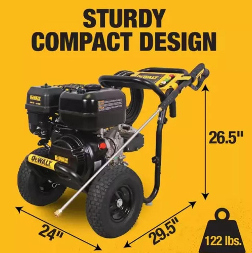 Hidrolavadora Dewalt 4400 Psi Amarillo Con Negro