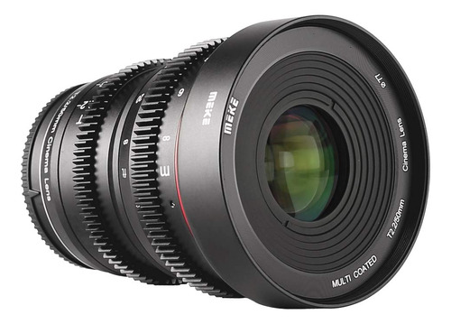 Meike Lente De Cine Gran Angular T2.2 De 50 Mm De Enfoque Manual Para Cámaras M43 Micro Cuatro Tercios De Montaje Mft Bmpcc 4k Z Cam E2