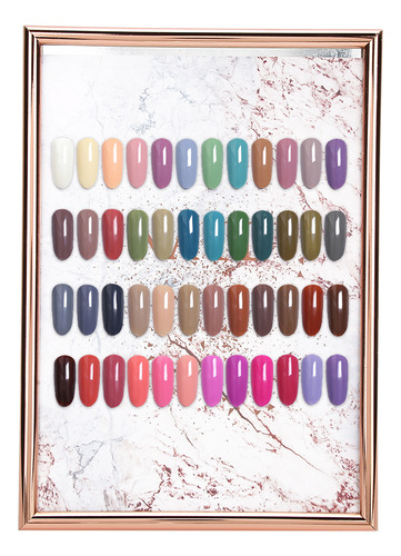 Esmalte En Gel Nail Art Color Chart Ch Display Board Con Pun