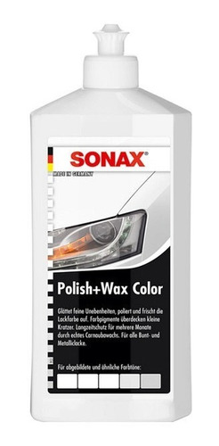 Abrillantador Sonax Polish & Wax Color Blanco