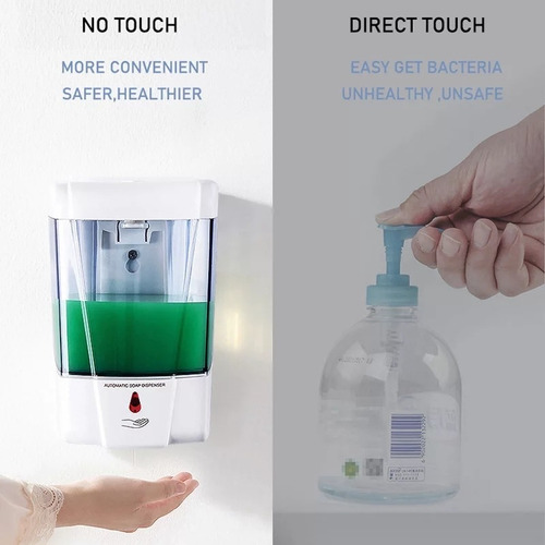 Imagen 5 de 8 de Dispensadores Automáticos Gel, Jabón Y Más! De Pared, Nuevos