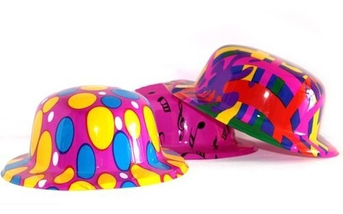 Sombreros Para Fiestas Bombin Plastico Dj Batucada Xv. 24 Pz